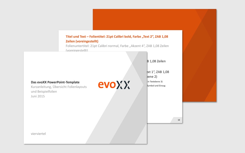 evoxx PPT-Vorlagen - Beispiele für gutes Branding