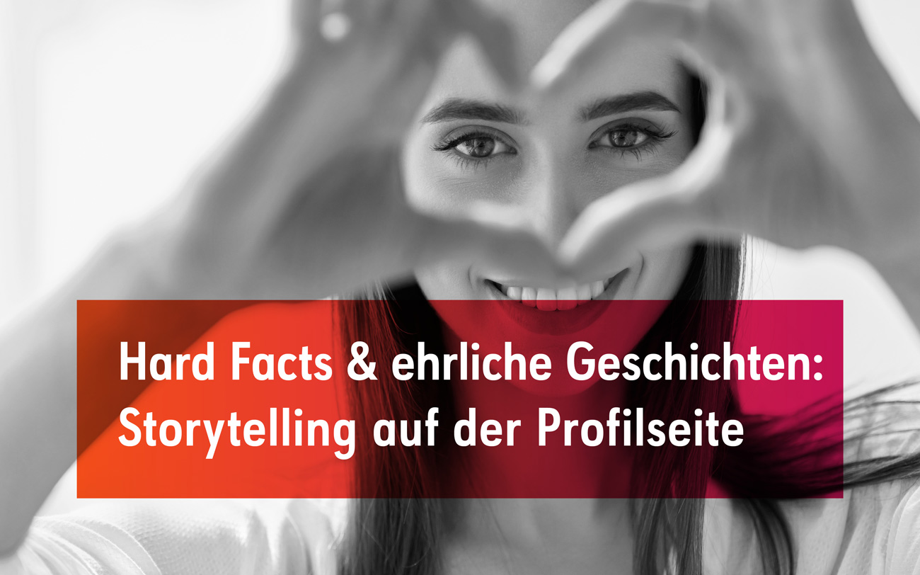 Spannendes Storytelling auf der Profilseite Ihrer Website