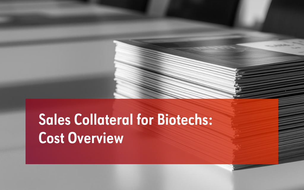 cost of sales collateral stack for biotech