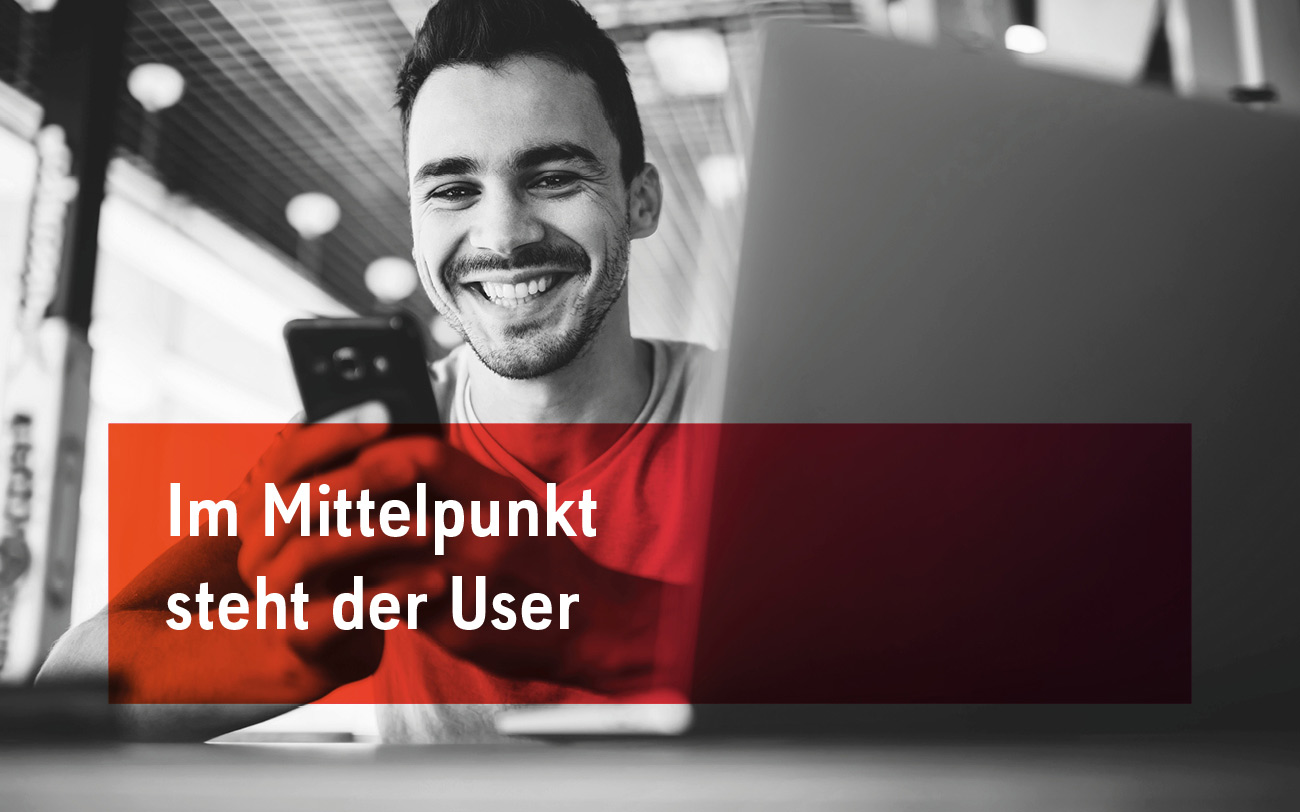 Im Mittelpunkt steht der User beim guten Webdesign für Unternehmen