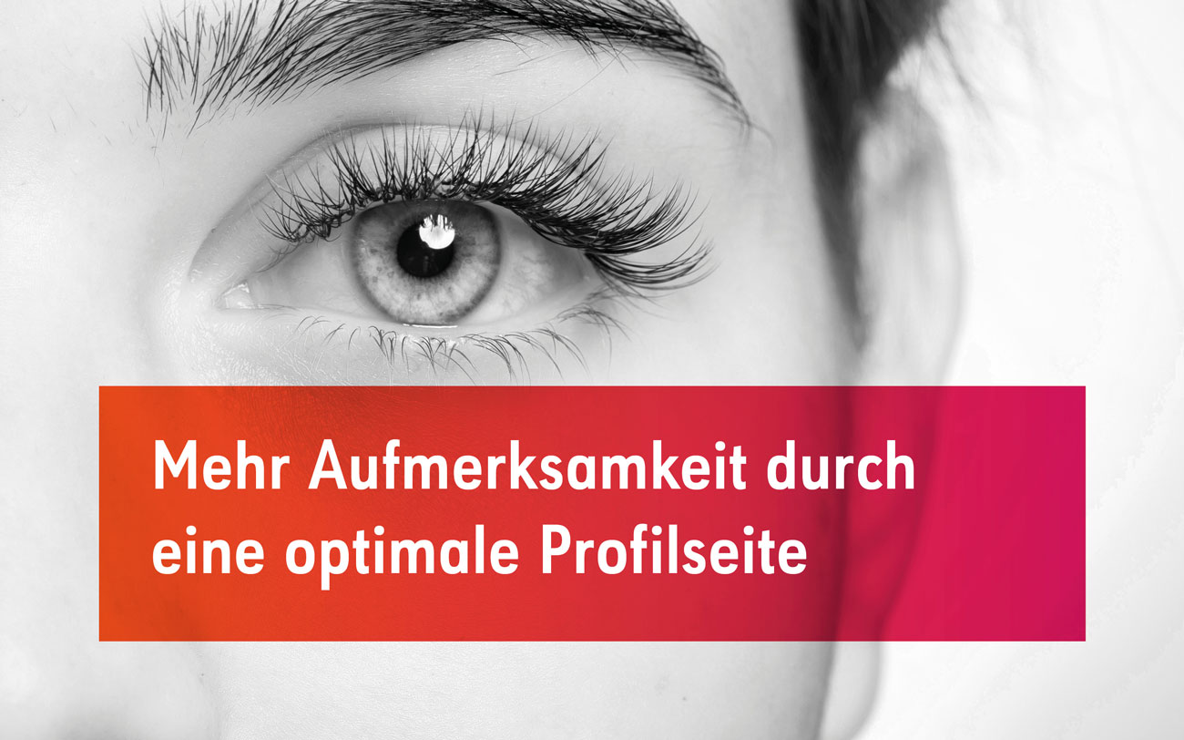 Profilseite für die B2B Website